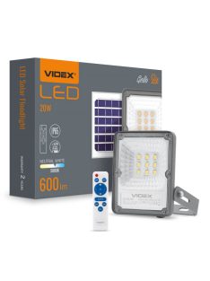  Videx Gelio 20 W-os natúr fehér napelemes reflektor PCMVLE-FSO-205